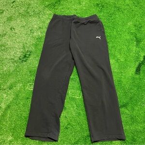 Y2K Black Puma baggy sweatpants with white logo size L